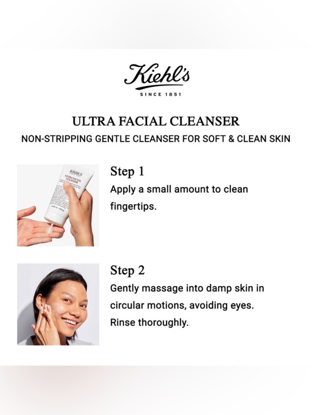 Kiehl’s ultra facial cleanser for old skin types 7.8 fluid ounces - Picture 3 of 4